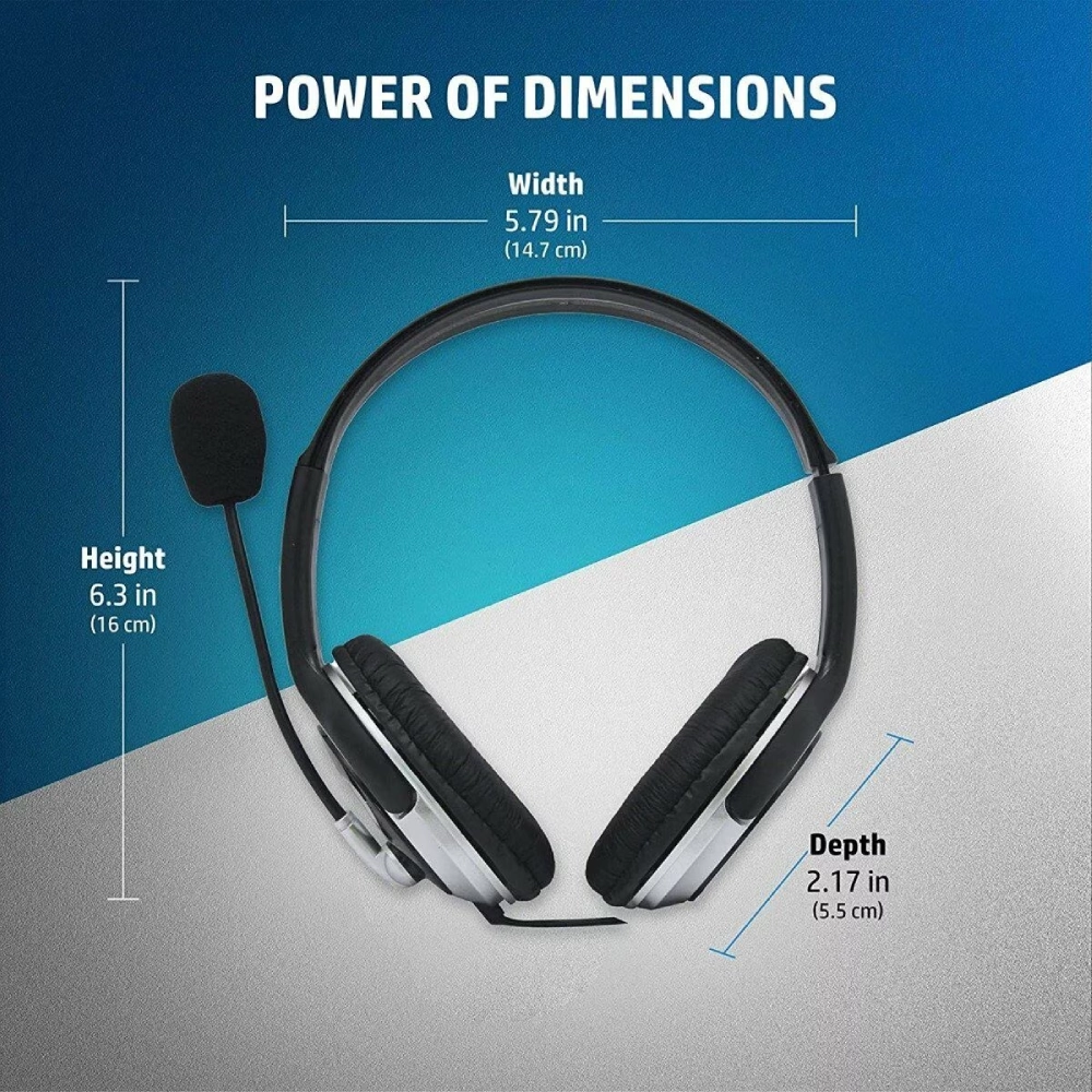 HP Wired Headphone With Mic 3.5mm Single Pin (B4B09PA) view 3